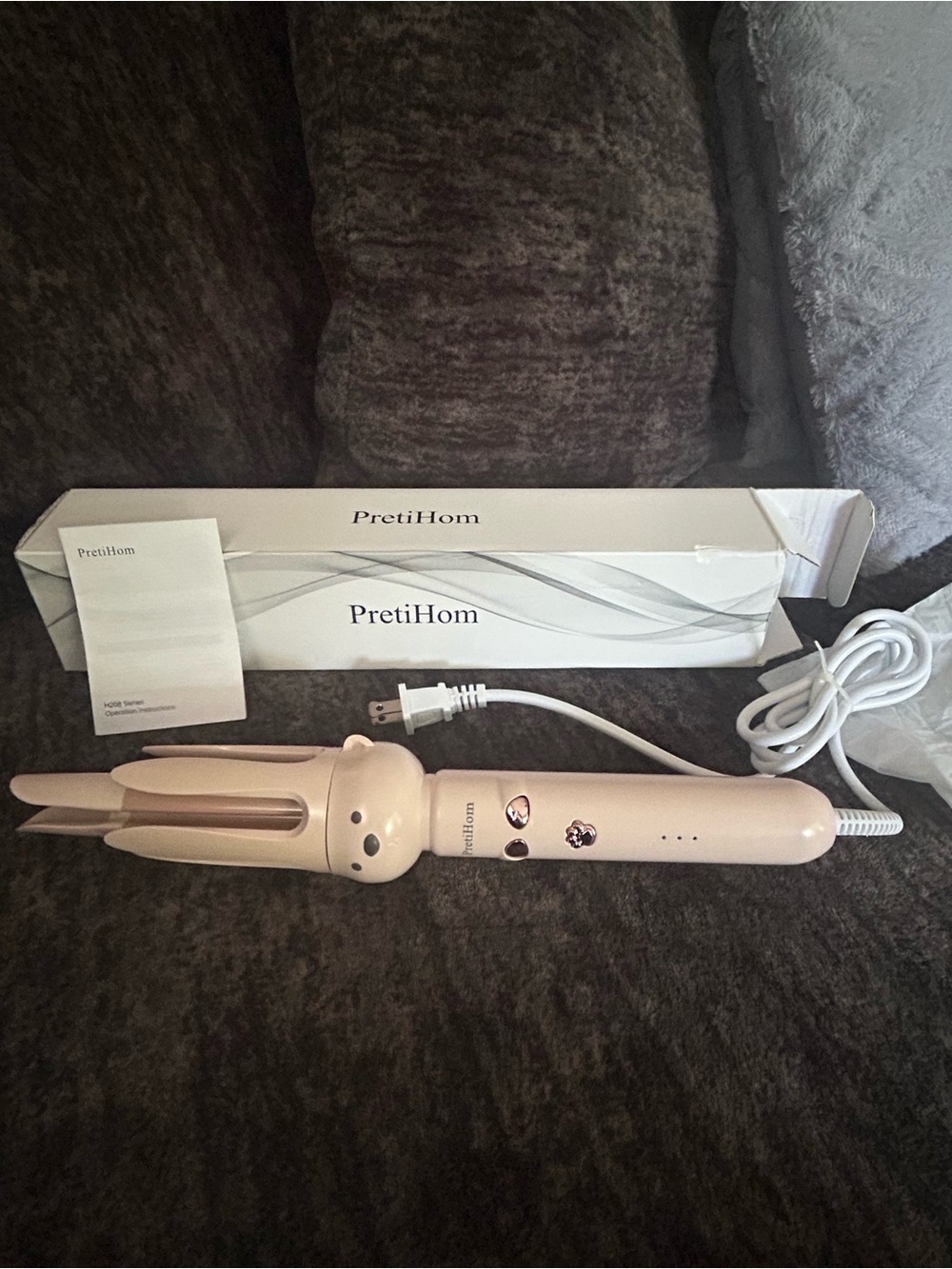 Pink 3-Barrel Curling Iron - Ceramic Triple Barrel Hair Styler